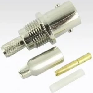 SB047/174U/ZN BNC JACK BULKHEAD CRIMP FRONT MOUNT TYPE - SB047