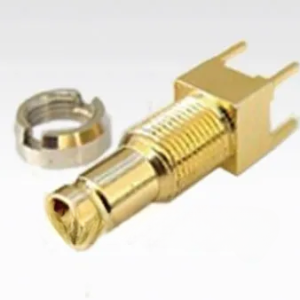 1.0/2.3 Jack Right Angle Bulkhead PCB Mount, 75ohm - SJ-3203